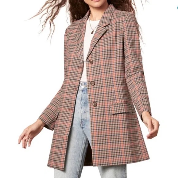 BB Dakota Boyfriend Plaid Blazer Size 2X - Picture 1 of 5